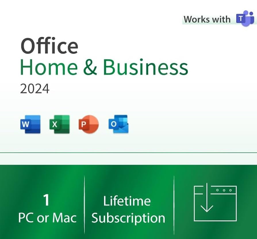 Office 2024 Home and Business for PC/Mac – Lifetime Retail License Key
